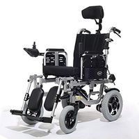 WZCXYX Fully Automatic Electric Wheelchair, Portable Folding Old Scooter, Aluminum Alloy Material / 500W Power/Can Be Lying Flat, Disabled