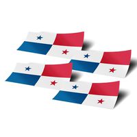 Desert Cactus Panama 4 Pack of 4 Inch Wide Country Flag Stickers Decal for Window Laptop Computer Vinyl Car Bumper Scrapbook Panamanian 4