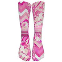 Stripes Flower Girls Fashion Athletic Stocking Outdoor Stockings Socks