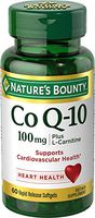 Natures Bounty CoQ10 100mg Plus with L carnitine 60 Softgels