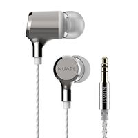 NUARL HDSS Hi-Res Stereo Earphone NX01A-SW (Polished Silver & White)【Japan Domestic Genuine Products】