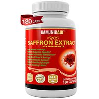 Pure Saffron Supplement Appetite Suppressant-180 Powerful Golden Saffron Extract Capsules for Healthy Natural Weight Loss-Hunger Suppression- Metabolism Booster- Anti-Anxiety- Eye Support