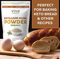 Psyllium Organica Polvo De Cascara Soporte De Fibra Ultra Fino