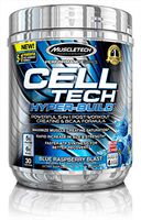 MuscleTech Cell Tech Hyperbuild Post Workout Recovery Drink Powder with Creatine and BCAA Aminos, Blue Raspberry Blast, 30 Servings (482g)