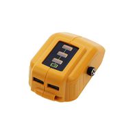 USB Power Adapter for Dewalt Li-ion Battery DCB091 Charger Concerter with DC 12V Output Heated Jacket