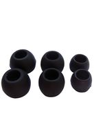 Black Replacement Eartips; Comfort Ear Tips Earbuds Eargels for Ultimate Ears 600vi, Super.fi 3, Super.fi 5 Pro, Super.fi 5 EB, Triple.fi, MetroFi 150, In-Ear Earphones