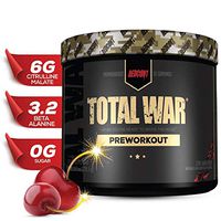 Redcon1 - Total War - Preworkout - All New (15 Servings) Boost Energy, Increased Lasting Endurance, Citrulline Malate, Beta-Alanine, Keto Friendly, (Zero Dark Cherry)