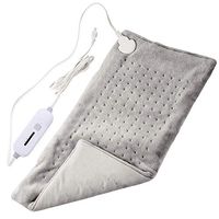 Teemour Heating Pad Electric Heating Pad for Back Relax and Cramps Relief -[12"x24"] - 3 Heat Settings Hot Heated Pad (Grey)