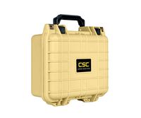 Common Sense Cases 5001 Single Pistol, Hard Drive, DSLR Hard Case with DIY Foam - Weather Resistant - Tan - Internal Dimensions: 9" x 7" x 4"