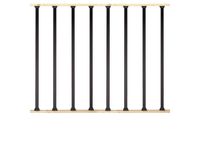 DecKorators Aluminum Powder Coated Balusters - Estate Black 32in.- 100pk