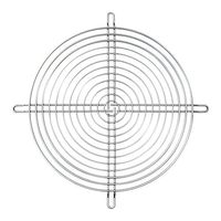 GARDTEC SC100-W3 Fan Finger Guard, Euro, 240mm Axial Fans, 240 mm, 240 mm, Steel