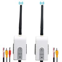 CAMONS 2.4G Wireless Backup Camera Transmitter & Receiver for DC12-24V RV/Car/SUV/Pickup/Trailer Wired Front or Rear Back Up Camera System