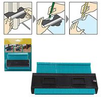 Novobey 2 Pcs 5 inch Contour Gauge Duplicator Duplicator Tool, High Accuracy Plastic Contour Copy Profile Gauge Tiling for Wood Marking Tool (Blue)