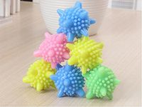 LIVDAT 6 Pcs Reusable Solid PVC Laundry Ball Washing Ball Dryer Ball Fabric Soften Helper Cleaner