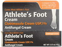 Clotrimazole Anti Fungal Cream USP 1% by Generic Lotrimin - 0.5 Oz