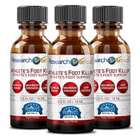 Research Verified Athlete's Foot Killer - 3 Bottles - Top Athlete's Foot Relief - 25% Undecylenic Acid and Tea Tree Oil. Reduce Infection Duration, Frequency and Severity. 100% Money Back Guarantee!
