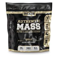 Authentic Mass Gainer - Clean Weight Gainer Protein Powder for Lean Muscle Growth - Muscle Building Bulking Mass Builder for Strength & Size - Post Workout Recovery, Vanilla Flavor - 4.4 LB