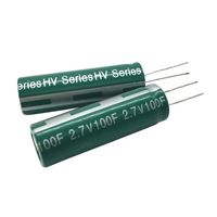 PoiLee 3 Pcs Super Capacitor 2.7V 100F Farad Capacitance Winding Type Energy Storage Capacity