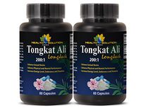 Increase Sexual Performance - TONGKAT ALI Root Premium Extract 200 : 1 - Tongkat ali for Women - 2 Bottles - 120 Capsules