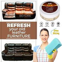 XGao Leather Conditioner Multifunctional Refurbishing Magic Wipe Polisher Cleaner Renew Cream Scratch Repair Tool Leather Cleaning Cream for Sofa Couch Car Seats Jacket Purse Belt Shoes (Multicolor)
