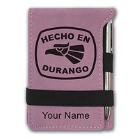Mini Notepad, Hecho en Durango, Personalized Engraving Included (Pink)
