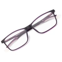Gaoye Blue Light Blocking Glasses Women/Men,Computer Eyeglasses TR90 Lightweight Frame Anti UV Filter Lens - 0.0 Magnification (Matte Purple)