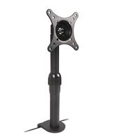 MonMount Single Monitor C Clamp Mount Fits up to 24" Displays Black (LCD500S)