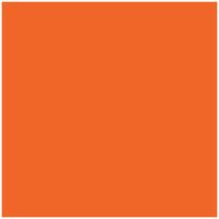 Jillson Roberts 12 Sheet-Count Matte Finish Flat Folded Gift Wrap Available in 22 Solid Colors, Orange