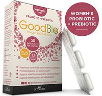 Premium Prebiotics and Probiotics for Women - Women’s Immune Support & Urinary, Vaginal, Digestive Health - 50 Billion CFU - for Healthy Gut Flora with Inulin - Shelf-Stable - 30ct by GoodBio