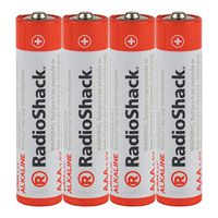 RadioShack AAA Alkaline Batteries - 4-Pack