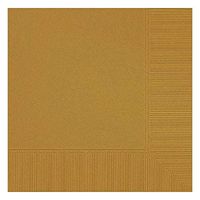 Gold 3-Ply Luncheon Napkins | Pack of 50 | Party Supply