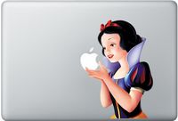 Full-color Snow White Holding Apple MacBook Pro Decal Ships Same Day! Skin Sticker