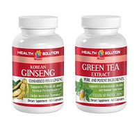 Male Supplements Sexual - Korean Ginseng - Green Tea - Combo - Green Tea for Weight Loss - (2 Bottles Combo)