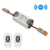 eMylo RF Switch Motor Controller Wireless Smart Switch Relay Module Remote Control Switch with RF Receiver DC 12V 433Mhz for Rolling Door, Electric Curtains, Locks, Water Pump