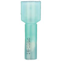 Install Bay HSBMFI Heat Shrink Male Quick Disconnect Connector 16/14 Gauge .250-FI, Blue (100-Pack)