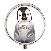 Pill Cases Metal,Custom Round Medecine Case Medecine Bottle Mini Travel Pill Vitamin Decorative Box Case Holder