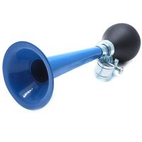 AUTUT Bike Bugle Horn Retro Clown Horn Metal Air Horn with Squeeze Bulb for Bicycle Golf Cart, Blue