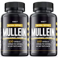 Mullein Leaf Capsules 1000mg, Mullein Lung Complex (Verbascum Thapsus), Organic Mullein Lung Cleanse Herbal Supplement, 200 Capsules (200)