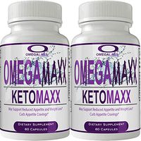 Omegamaxx Keto Pills 800mg Advanced Ketones BHB (2 Bottle Pack) Omega Maxx Ketogenic Supplement for Weight Loss Pills 60 Capsules 800 MG GO BHB Salts to Help Your Body Enter Ketosis More Quickly