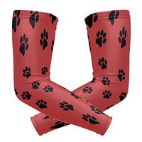 LEVEIS Paw Print Arm Sleeves UV Protection for Men Women Sunblock Protective Gloves Running Golf Cycling Driving Long Arm Cover 1 Pair
