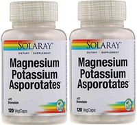 SolarRay Magnesium Potassium Asporotates with Bromelain (120 VegCaps) Pack of 2