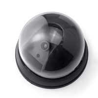 Fake Dummy Surveillance Dome Security Camera with Flashing LED Outdoor Indoor