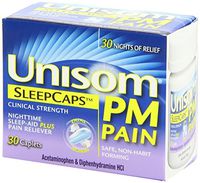 Unisom Sleepcaps Pm Pain 30 Cp Pack of 6