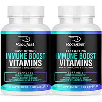 Immune Support Immunity Booster Supplement with Vitamins for Immune Boost - 35 Essential Vitamins Including Vitamin C, Zinc, Echinacea 2 Bottles