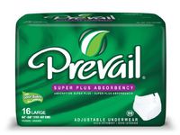 Prevail Super Plus Absorbency Adjustable Incontinence Underwear Large 16 Count Breathable Rapid Absorption Discreet Comfort Fit Adult Diapers