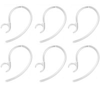 ALXCD Sport Ear Hooks for Jabra Extreme 2 Bluetooth Headset, 6 Pcs Replacement Jabra Headset Loops Earhooks Earloop, Fit for Jabra Extreme2 [6 Pcs](Clear)