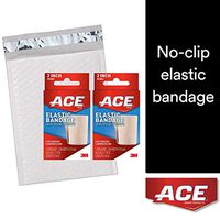 ACE 3 Inch Elastic Bandage with Hook Closure, Beige, Great for Elbow, Ankle, Knee and More, Comfortable design with soft feel, Wash and Reuse, No Clips