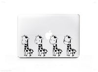 Giraffe Friends Cartoon Sticker Decal for MacBook Pro, PC, Laptop, Window, Car, or Wall