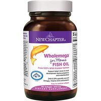 New Chapter Prenatal DHA - Wholemega for Moms Fish Oil Supplement with Omega-3 + Vitamin D3 for Prenatal & Postnatal Support - 180 ct
