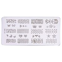 Nail Art,Putars Fashion DIY Nail Art Image Stamp Stamping Plates Manicure Template (E)